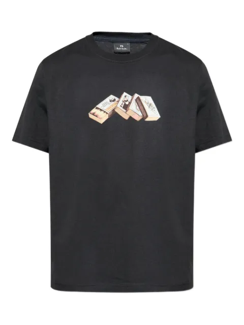 PS Paul Smith matchboxes-print T-shirt Black M2R011RVP5616