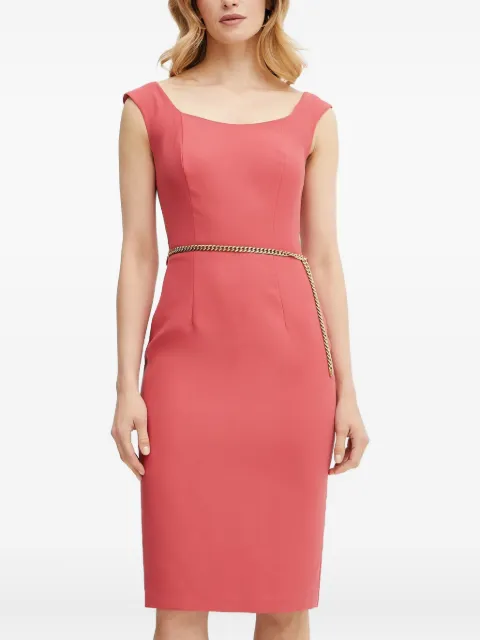 MARCIANO by GUESS Vittoria square-neck chain midi dress Pink 5GGK127300A