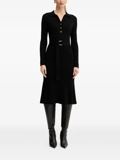 MARCIANO by GUESS long-sleeve belted midi dress Black 5BGK075891Z
