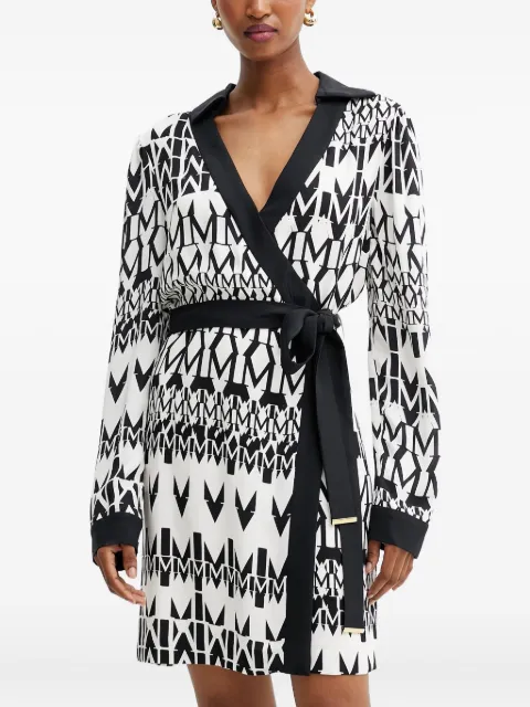 MARCIANO by GUESS print-detail belted mini dress White 5YGK147352A