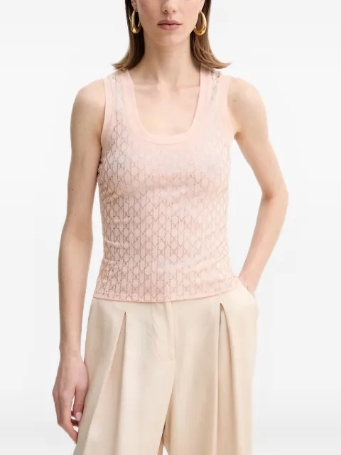 MARCIANO by GUESS Aria patterned sleeveless top Pink 5RGP216311A