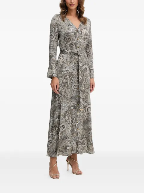 MARCIANO by GUESS paisley buttoned maxi dress Grey 5YGK477298A