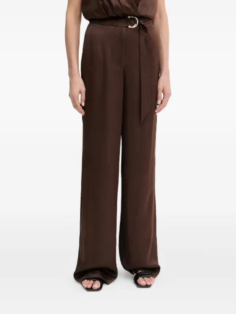 MARCIANO by GUESS Iva logo-plaque trousers Brown 5YGB177350A