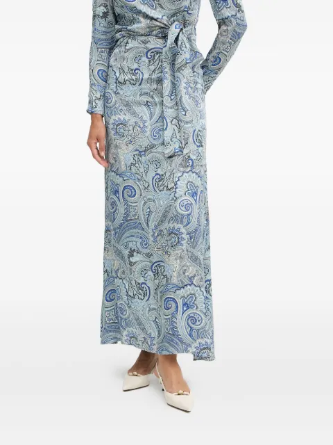 GUESS USA x Marciano paisley-print maxi dress Blue 5YGD227298A