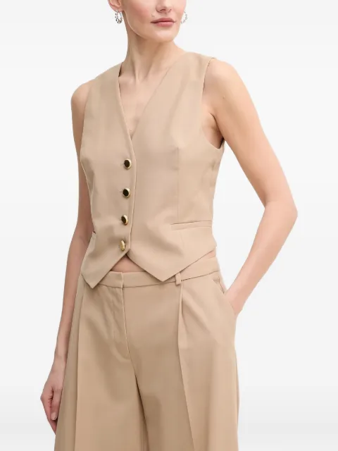 GUESS USA buttoned sleeveless waistcoat Neutrals 5GGN067294A