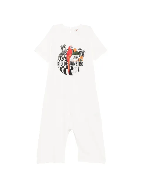 FARM Rio graphic-print jumpsuit White 350548