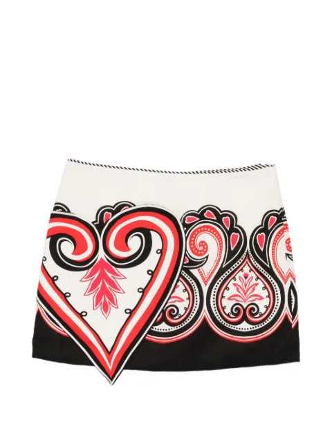 FARM Rio graphic mini skirt White 344223