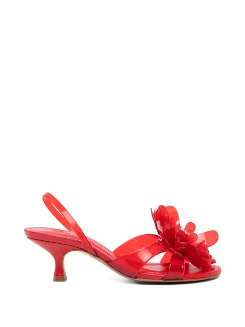FARM Rio flower slingback sandals Red 354775