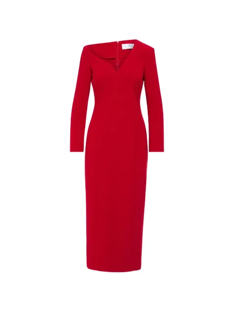 Florence & Fortitude V-neck long-sleeve dress Red DR061CFSC495