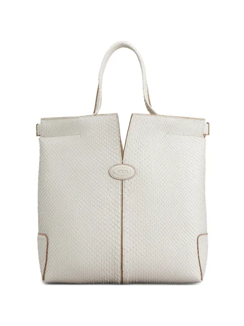 Tod's logo-detail tote bag Neutrals XBWDBMAT2L1UVO