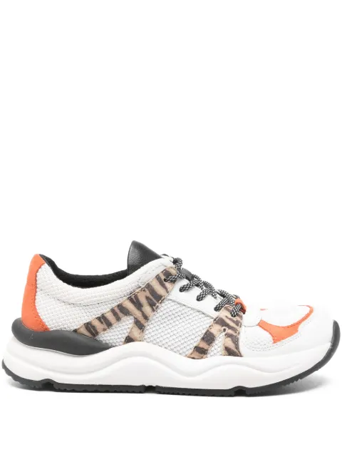 Geox animal-print panel sneakers White D02GDA01185