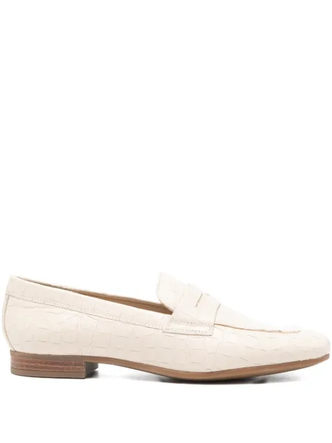 Geox Marlyna croc-embossed loafers Neutrals D828PB0006Y