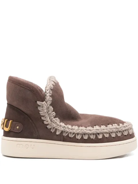 Mou 35mm sheepskin-lined ankle boots Brown MUFW741001A