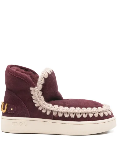 Mou 35mm sheepskin-lined ankle boots Red MUFW741001A