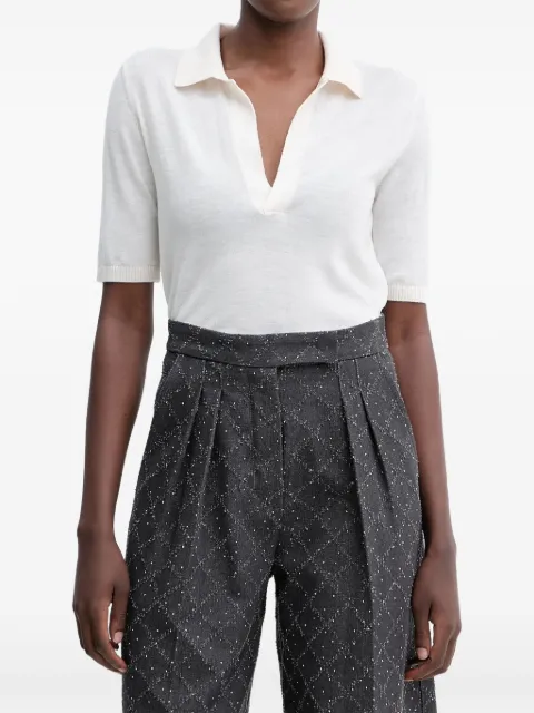 SIMONA CORSELLINI short-sleeve top Neutrals A25CPMGE0501