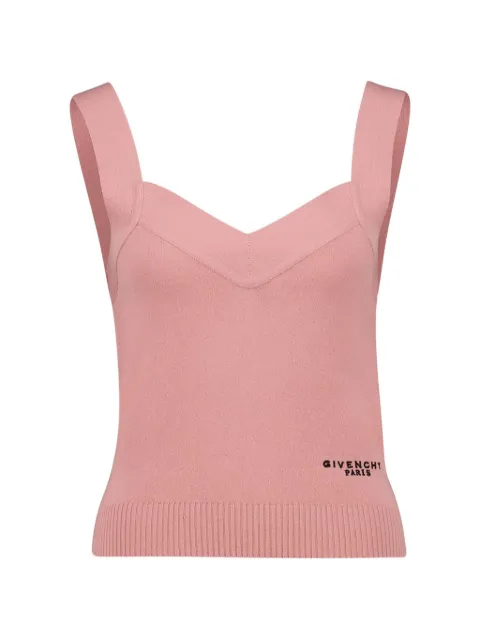 Givenchy V-neck sleeveless top Pink BW61HZ4ZTA