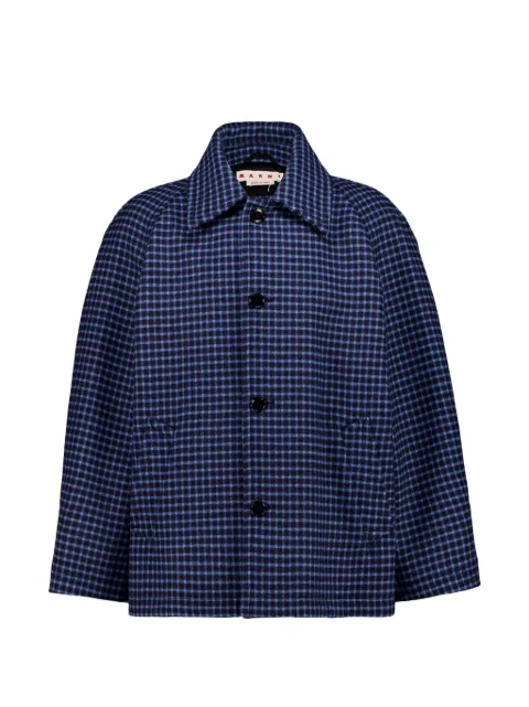 Marni buttoned checked jacket Blue JUMU0202SUUTWA41