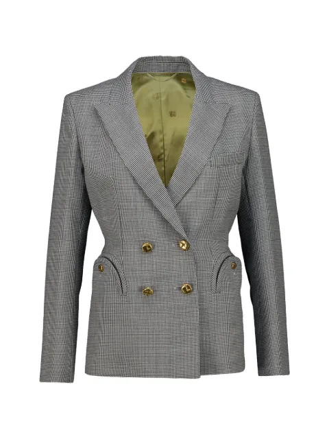 Blazé Milano patterned double-breasted blazer Black BZCHD03REG