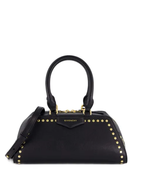 Givenchy studded top-handle leather shoulder bag Black BB5146B2DX
