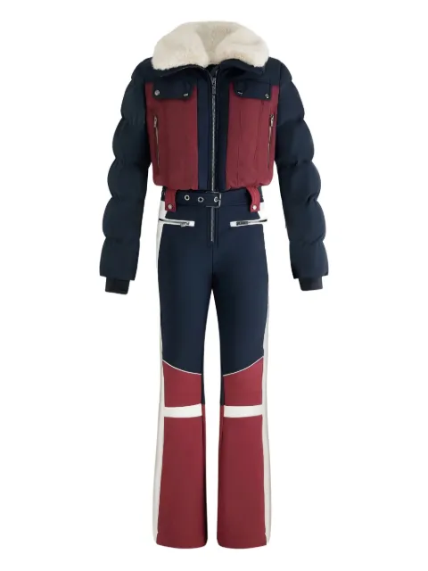 Fusalp Karei faux-fur collar ski suit Blue 25HI1301