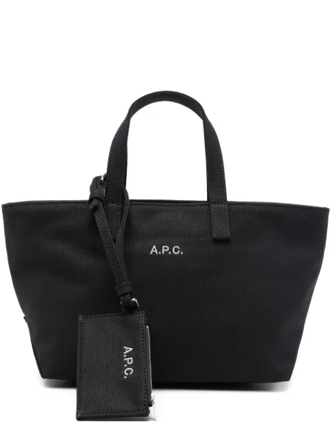 A.P.C. small Le Drummer Toile tote bag Black COHMPF67045
