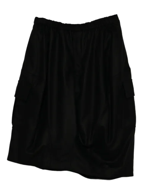 Black Comme Des Garçons asymmetric pocket skirt Black 1PP0100521