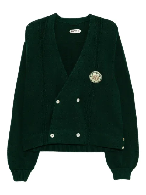 BODE double-breasted cardigan Green MRF25KT001