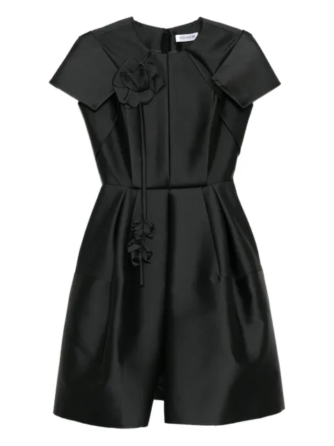 Dice Kayek floral-detail dress Black FW25R204