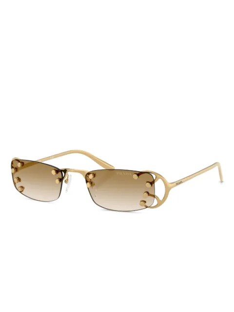 Prada Eyewear rectangle-frame sunglasses Gold PRC57S