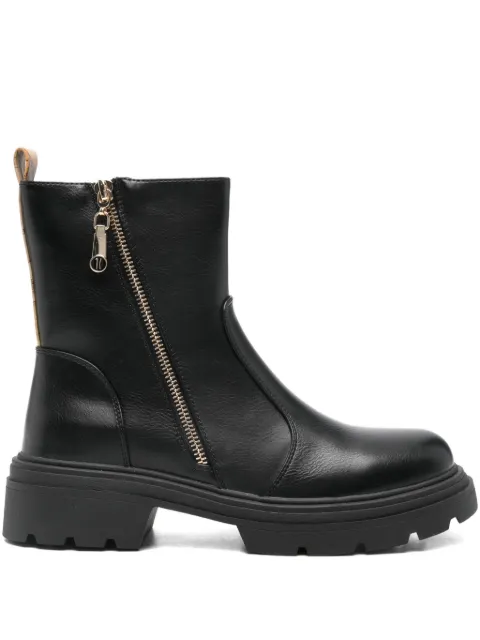 ALVIERO MARTINI 1° CLASSE 45mm zip-up ankle boots Black 1245300B