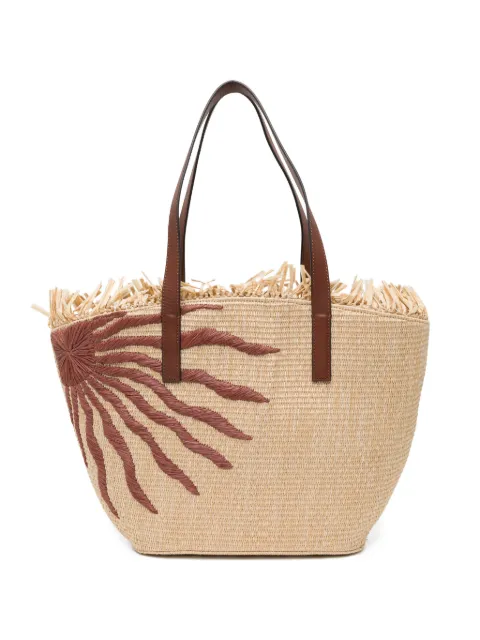 FARM Rio sun-embroidered tote bag Neutrals 356620