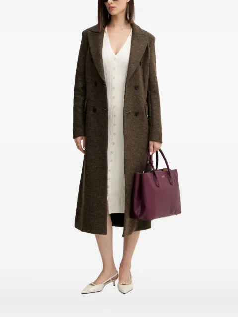 Silvian Heach double-breasted coat Brown GPA25010CP