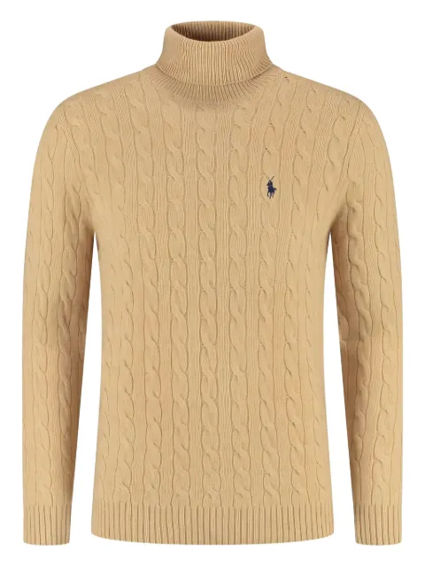 Polo Ralph Lauren cable-knit turtleneck sweater Neutrals 710876836005