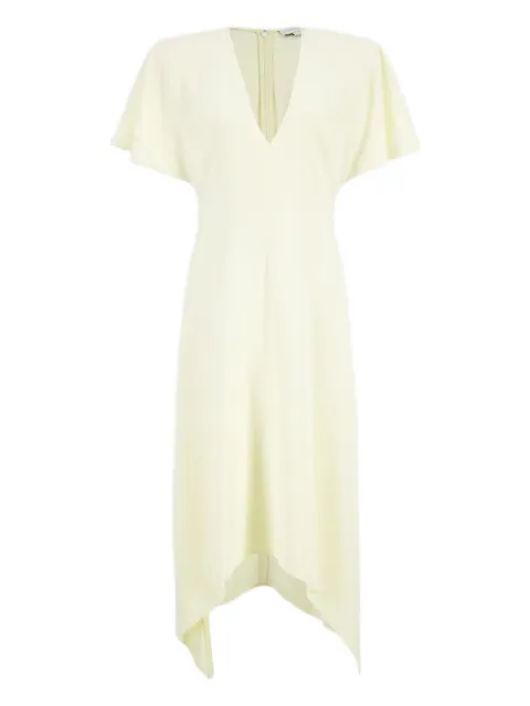 Stella McCartney V-neck asymmetric dress White 6A06573FU3729210