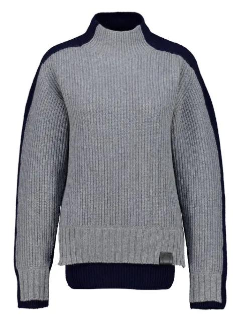Stella McCartney turtleneck contrast panel jumper Grey 6K11323S2619
