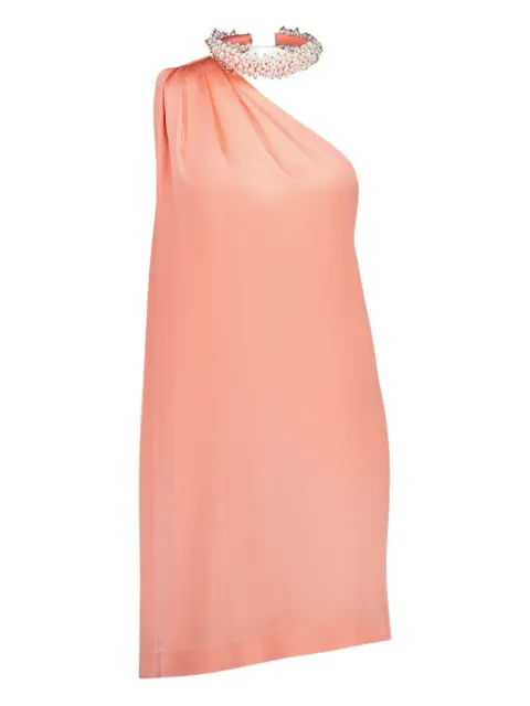 Stella McCartney bead-embellished twisted mini dress Pink 6A06443FU302