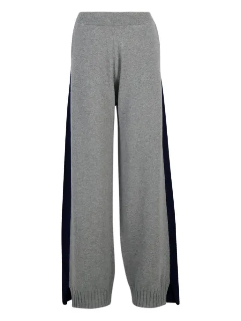 Stella McCartney wide-leg contrast panel trousers Grey 6K11343S2619