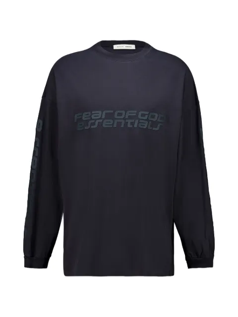 FEAR OF GOD ESSENTIALS logo-print long-sleeved T-shirt Black 125HO254571F