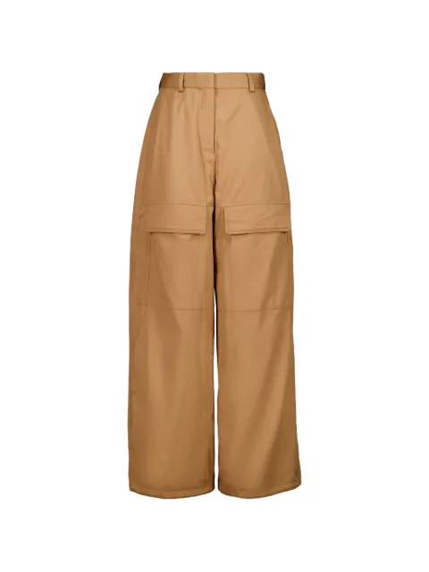 Stella McCartney wide-leg cargo trousers Brown 6440053CU403