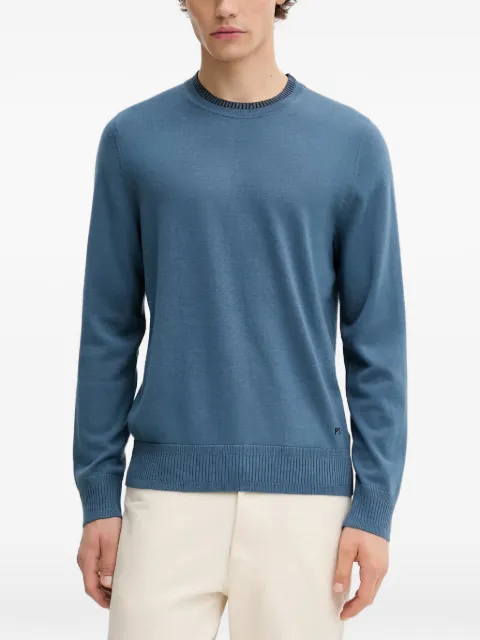 PS Paul Smith crewneck log-detail sweater Blue M2R302ZT21861