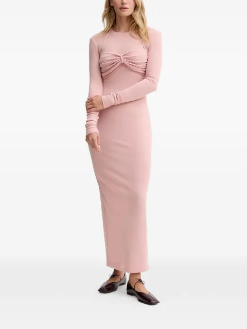 Nanushka twisted long-sleeved dress Pink NW25PFDR07931