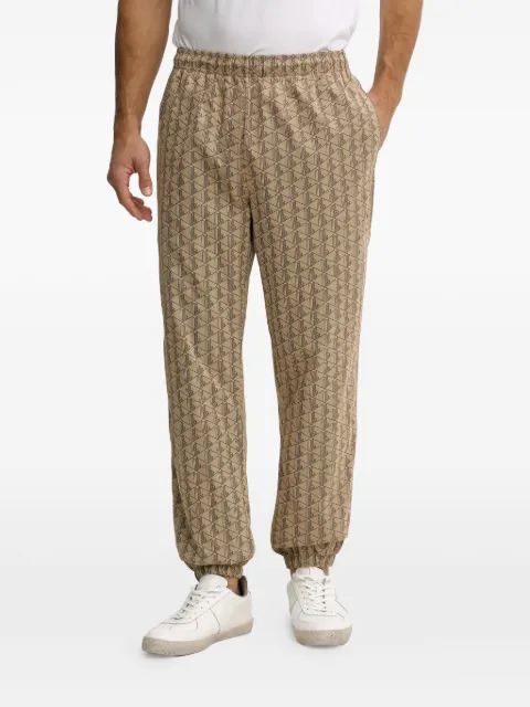 Lacoste geometric-print track pants Neutrals XH8908