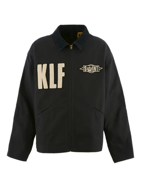 SAINT MXXXXXX x TLF corduroy-collar jacket Black SMHR10000C09