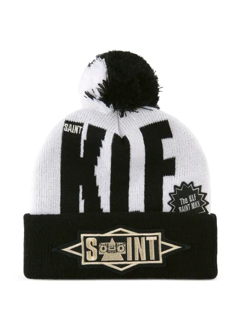 SAINT MXXXXXX x Klf pompom-detail beanie hat White SMHR10000C13