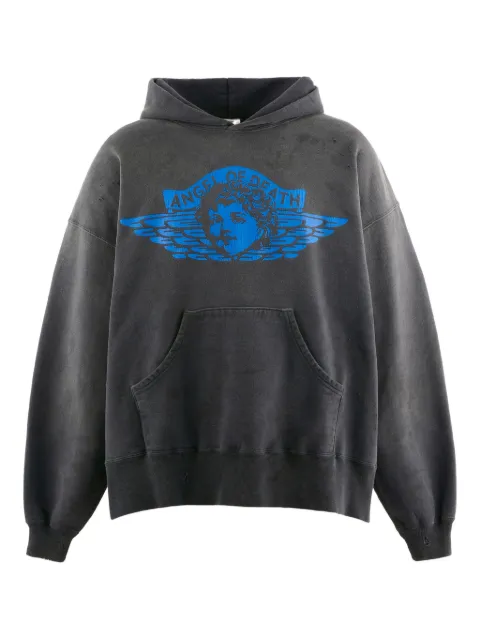 SAINT MXXXXXX graphic hoodie Black SMHR10000052