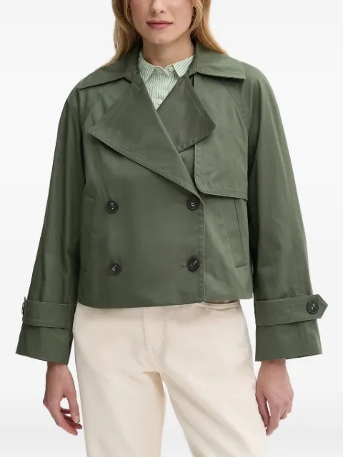 Benetton double-breasted cropped jacket Green 2RGCDW034