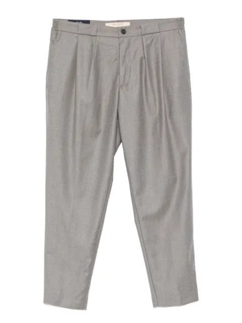 YES LONDON pleated belt-loop trousers Grey XP3345