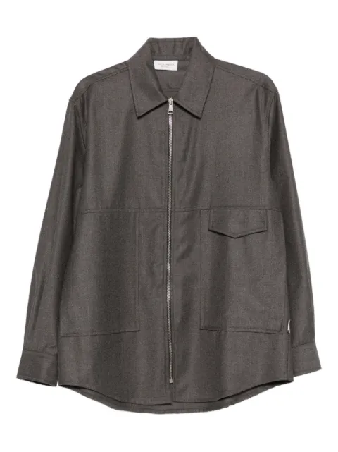 YES LONDON zip pocket shirt jacket Brown XCM7220