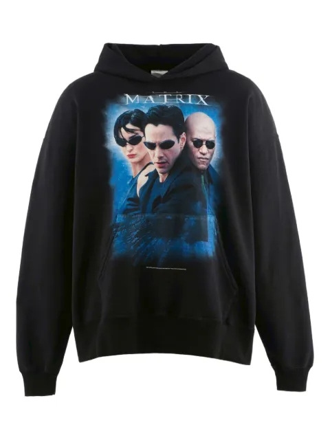SAINT MXXXXXX the matrix graphic hoodie Black SMHR10000C43