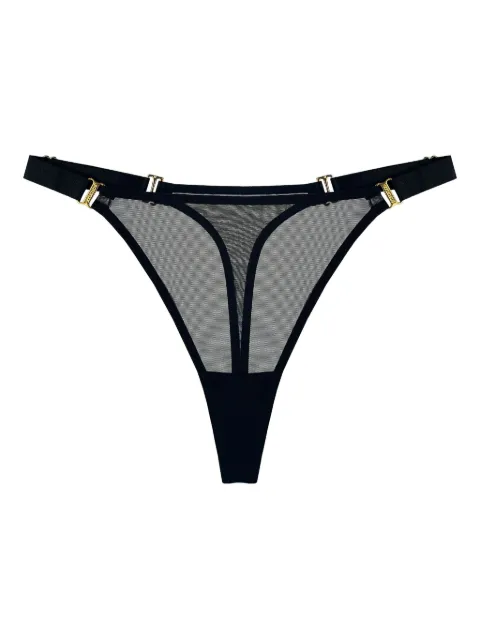 Bordelle Signature mesh thong Black SIGNATUREBLACKMESHTHONG